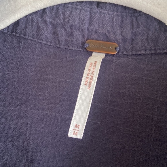 Free People Puckered Check Lover Her Madly Top - Picture 5 of 13